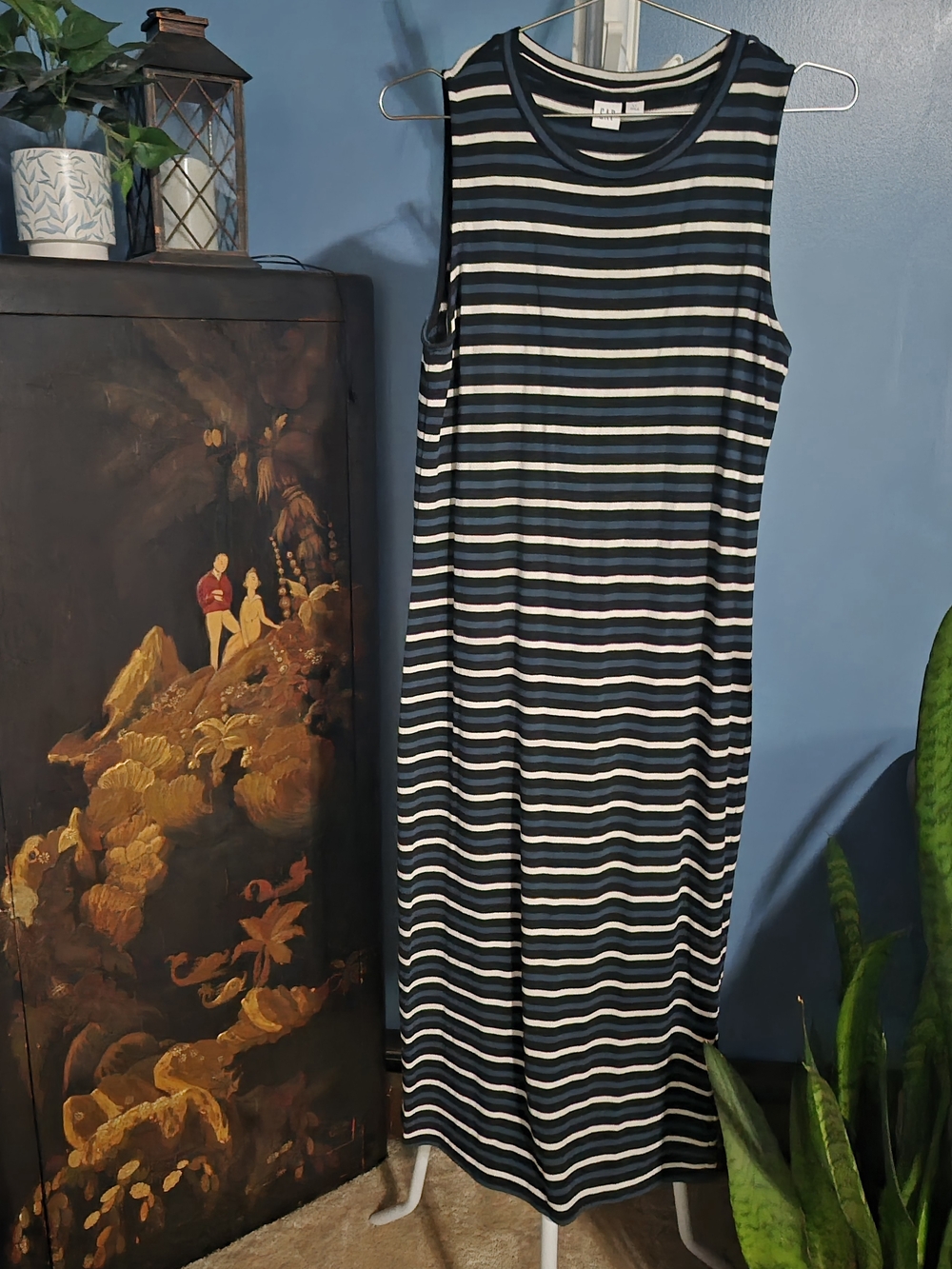 Gap Sleeveless Bodycon Striped Dress